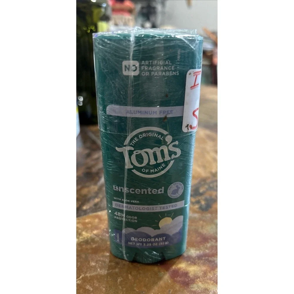 Tom's of Maine Aluminum-Free Natural Deodorant, Unscented, 2-Pack